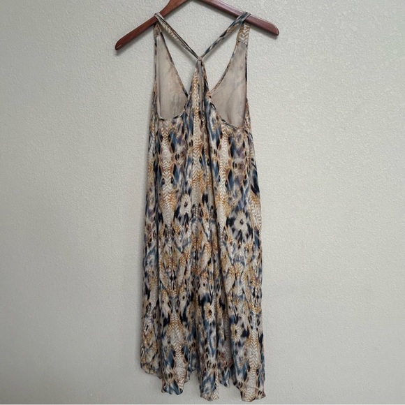 Ecote Women’s Small Boho Festival High-Low Sleeveless Dress Adjustable Straps - Picture 2 of 7